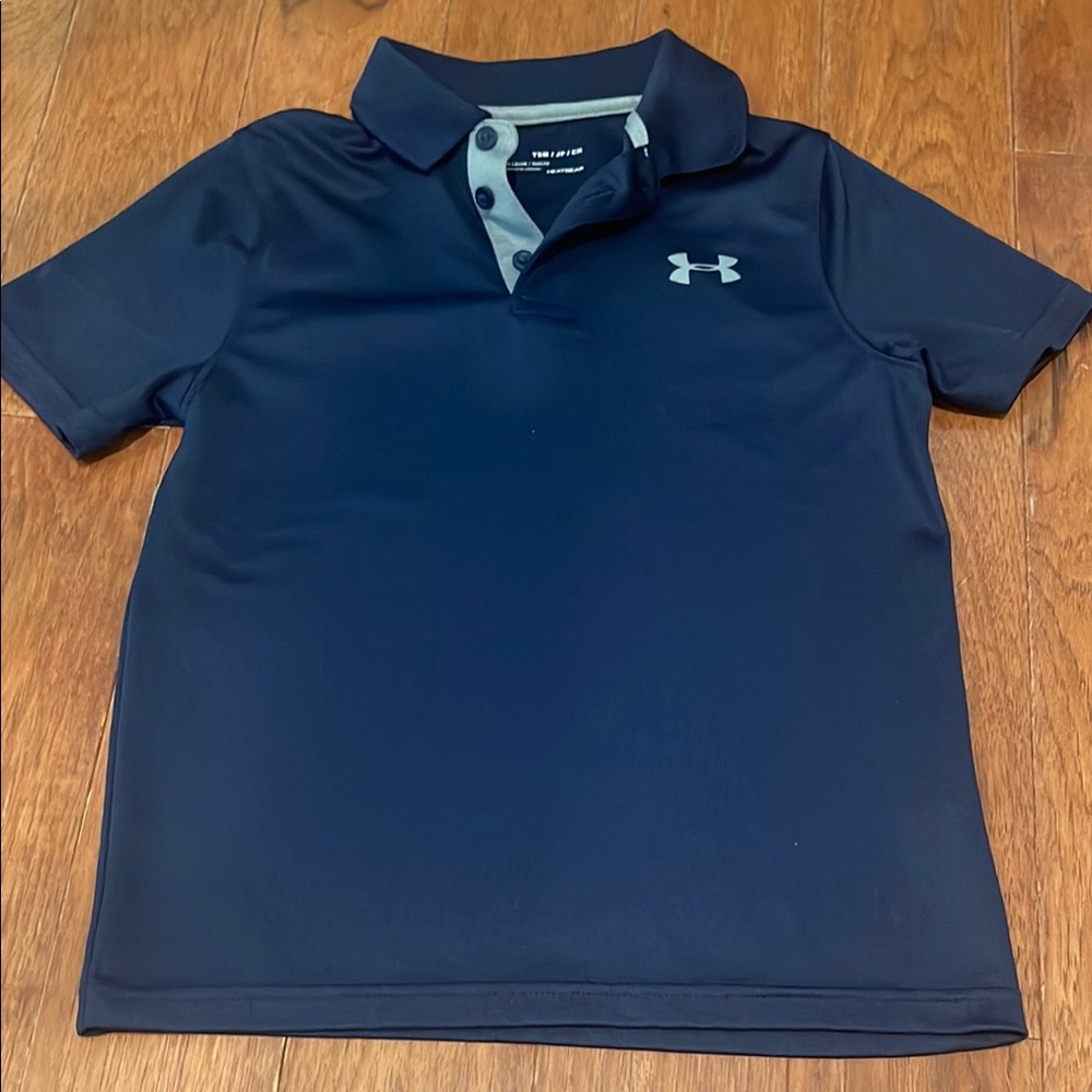 Under Armour Dark Blue Polo Youth Small